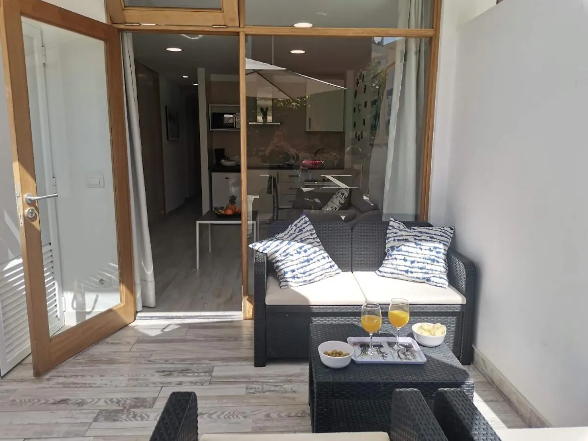 Sunny Cactus Garden Apartment 150M From Beach, Fast Fiber Wifi San Bartolomé