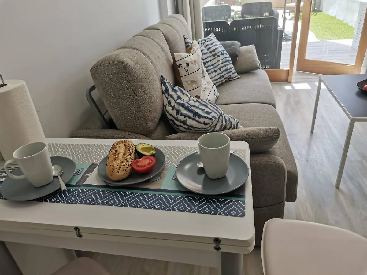 Sunny Cactus Garden Apartment 150M From Beach, Fast Fiber Wifi San Bartolomé 0*,  스페인